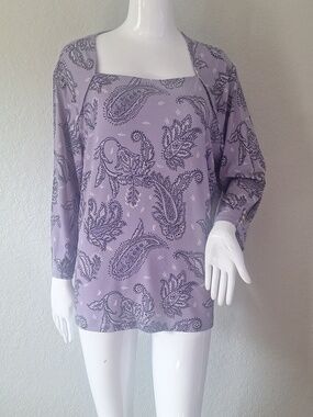 Liz Claiborne Paisley Top